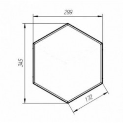 Moule en plastique Hexagon acheter | Boutique en ligne KamelotNN.com