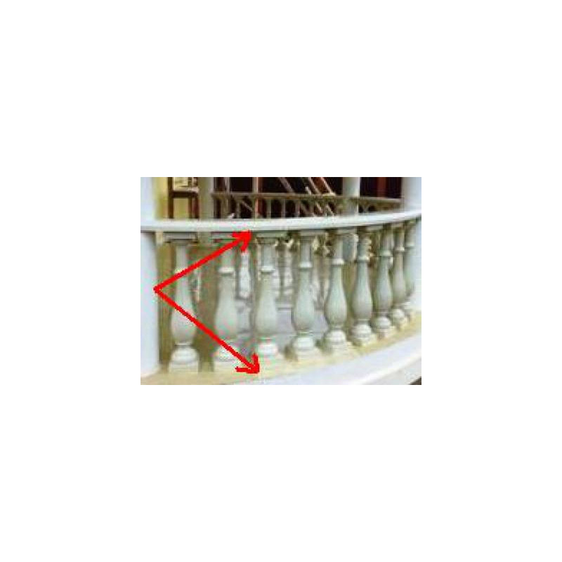 Plastic mold Radius railing diameter 5 m buy | Online store KamelotNN.com